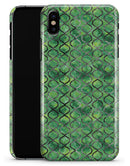 Green Watercolor Helix Pattern - iPhone X Clipit Case