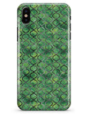Green Watercolor Helix Pattern - iPhone X Clipit Case