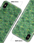 Green Watercolor Helix Pattern - iPhone X Clipit Case