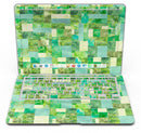 Green Watercolor Patchwork - MacBook Air Skin Kit
