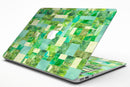 Green Watercolor Patchwork - MacBook Air Skin Kit