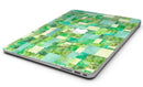 Green Watercolor Patchwork - MacBook Air Skin Kit