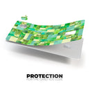 Green Watercolor Patchwork - Premium Protective Decal Skin-Kit for the Apple Credit Card
