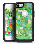Green Watercolor Patchwork - iPhone 7 or 8 OtterBox Case & Skin Kits
