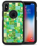 Green Watercolor Patchwork - iPhone X OtterBox Case & Skin Kits