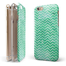 Green Watercolor Pattern iPhone 6/6s or 6/6s Plus 2-Piece Hybrid INK-Fuzed Case