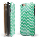Green Watercolor Pattern iPhone 6/6s or 6/6s Plus 2-Piece Hybrid INK-Fuzed Case