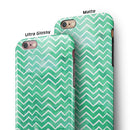 Green Watercolor Pattern iPhone 6/6s or 6/6s Plus 2-Piece Hybrid INK-Fuzed Case