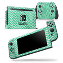 Green Watercolor Pattern - Vinyl Skin Wrap for Nintendo Switch 2, OLED, Lite, Pro Controller, Wii & Classic Handhelds