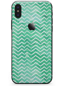 Green Watercolor Pattern - iPhone X Skin-Kit