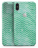 Green Watercolor Pattern - iPhone X Skin-Kit