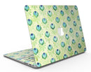 Green Watercolor Peacock Feathers - MacBook Air Skin Kit