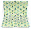 Green Watercolor Peacock Feathers - MacBook Air Skin Kit