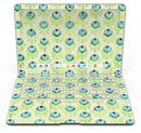 Green Watercolor Peacock Feathers - MacBook Air Skin Kit