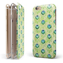 Green Watercolor Peacock Feathers iPhone 6/6s or 6/6s Plus 2-Piece Hybrid INK-Fuzed Case
