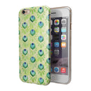 Green Watercolor Peacock Feathers iPhone 6/6s or 6/6s Plus 2-Piece Hybrid INK-Fuzed Case
