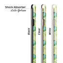 Green Watercolor Peacock Feathers iPhone 6/6s or 6/6s Plus 2-Piece Hybrid INK-Fuzed Case