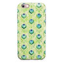 Green Watercolor Peacock Feathers iPhone 6/6s or 6/6s Plus 2-Piece Hybrid INK-Fuzed Case
