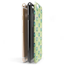 Green Watercolor Peacock Feathers iPhone 6/6s or 6/6s Plus 2-Piece Hybrid INK-Fuzed Case