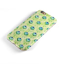 Green Watercolor Peacock Feathers iPhone 6/6s or 6/6s Plus 2-Piece Hybrid INK-Fuzed Case