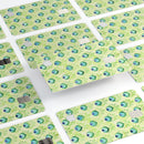 Green Watercolor Peacock Feathers - Premium Protective Decal Skin-Kit for the Apple Credit Card