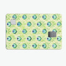 Green Watercolor Peacock Feathers - Premium Protective Decal Skin-Kit for the Apple Credit Card