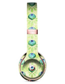 Green Watercolor Peacock Feathers Full-Body Skin Kit for the Beats by Dre Solo 3 Wireless Headphones