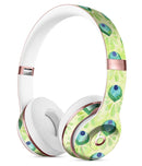Green Watercolor Peacock Feathers Full-Body Skin Kit for the Beats by Dre Solo 3 Wireless Headphones