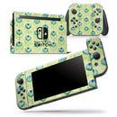 Green Watercolor Peacock Feathers - Vinyl Skin Wrap for Nintendo Switch 2, OLED, Lite, Pro Controller, Wii & Classic Handhelds