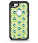 Green Watercolor Peacock Feathers - iPhone 7 or 8 OtterBox Case & Skin Kits