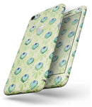Green Watercolor Peacock Feathers - Skin-kit for the iPhone 8 or 8 Plus