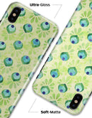 Green Watercolor Peacock Feathers - iPhone X Clipit Case