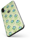 Green Watercolor Peacock Feathers - iPhone X Skin-Kit