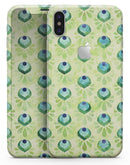 Green Watercolor Peacock Feathers - iPhone X Skin-Kit