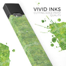 Green Watercolor Polka Dots - Premium Decal Protective Skin-Wrap Sticker compatible with the Juul Labs vaping device