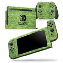 Green Watercolor Polka Dots - Vinyl Skin Wrap for Nintendo Switch 2, OLED, Lite, Pro Controller, Wii & Classic Handhelds