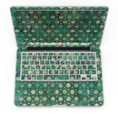Green Watercolor Ring Pattern - MacBook Pro with Retina Display Full-Coverage Skin Kit