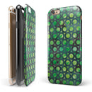 Green Watercolor Ring Pattern iPhone 6/6s or 6/6s Plus 2-Piece Hybrid INK-Fuzed Case