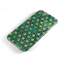 Green Watercolor Ring Pattern iPhone 6/6s or 6/6s Plus 2-Piece Hybrid INK-Fuzed Case