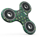 Green Watercolor Ring Pattern Full-Body Fidget Spinner Skin-Kit