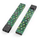 Green Watercolor Ring Pattern - Premium Decal Protective Skin-Wrap Sticker compatible with the Juul Labs vaping device