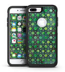 Green Watercolor Ring Pattern - iPhone 7 or 7 Plus Commuter Case Skin Kit