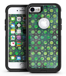 Green Watercolor Ring Pattern - iPhone 7 or 8 OtterBox Case & Skin Kits