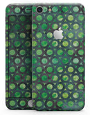 Green Watercolor Ring Pattern - Skin-kit for the iPhone 8 or 8 Plus