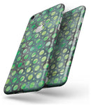 Green Watercolor Ring Pattern - Skin-kit for the iPhone 8 or 8 Plus