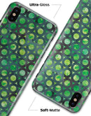Green Watercolor Ring Pattern - iPhone X Clipit Case