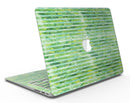 Green Watercolor Stripes - MacBook Air Skin Kit