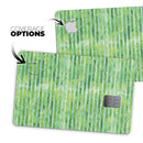 Green Watercolor Stripes - Premium Protective Decal Skin-Kit for the Apple Credit Card
