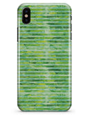 Green Watercolor Stripes - iPhone X Clipit Case