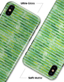 Green Watercolor Stripes - iPhone X Clipit Case